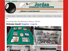 Tablet Screenshot of jordanamusement.com